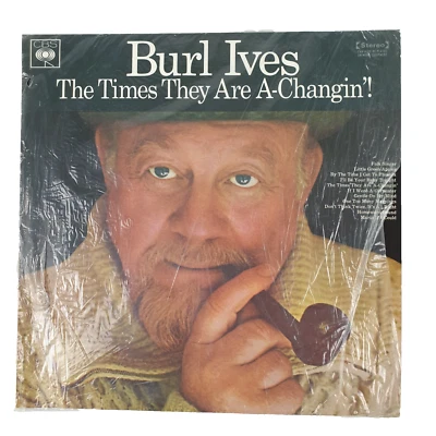 Burl Ives - The Times They Are A-Changin'! 33 RPM Vinyl LP Record, 1969, Country - Image 1 of 4