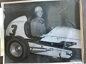 Vintage 1950s Auto Racing Photo 8x10 B&W #3 Midget Car Photograph - Picture 1 of 2