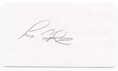 Frank Tepedino Signed 3x5 Index Card Autograph Baseball 1967 Pittsburgh Pirates - Image 1 of 2