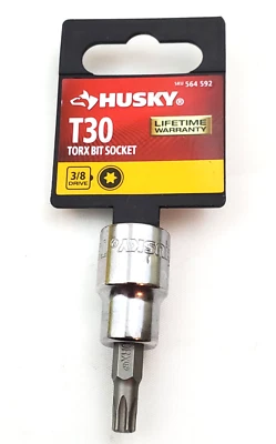 Husky T30 Torx Bit Socket 3/8" Drive H3DHBST30 - Image 1 of 4