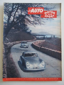Das Auto Motor und Sport Heft Nr. 9 April 1952 Sportwagen-Biogrphie Fiat-Balilla - Bild 1 von 8