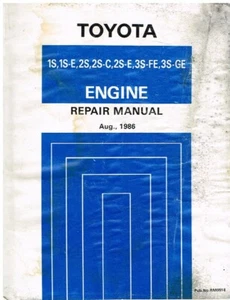 TOYOTA CAMRY CRESSIDA CORONA CELICA 1.8 2.0 '86 FACTORY PETROL ENG.REPAIR MANUAL - Picture 1 of 1