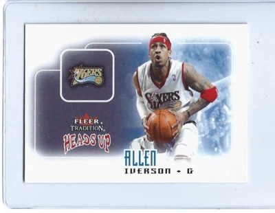 Allen Iverson-Philadelphia 76ers-2003-04 Fleer Tradition Basketball Heads Up #5 - Image 1 of 2