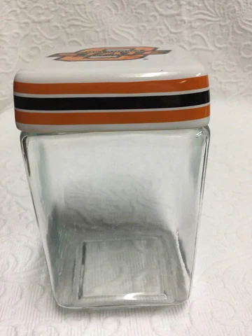 Oklahoma State Cowboys 7 Inch Glass Flour/Sugar Container Cover