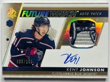 2022-23 SP Authentic Kent Johnson Future Watch Auto Patch /100 CANNON #FWAP-KJ