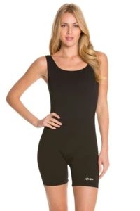 DOLFIN Women's Black Aquashape Unitard Swimsuit 60557 Sz 6 Retail $65 - Picture 1 of 7