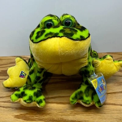 NWT Webkinz Bull Frog Bullfrog Sealed Unused code Ganz Plush Animal HM114 - Image 1 of 4