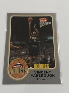 2002-03 Fleer Platinum Vincent Yarbrough RC */100 Platinum Finish #167 RARE SP - Bild 1 von 3