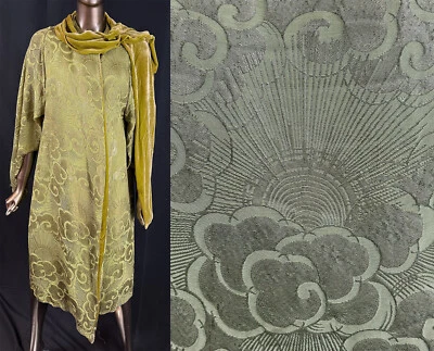 Vintage Louis & Cie Paris Modele Depose Green Chartreuse Gold Lame Opera Coat - Image 1 of 4