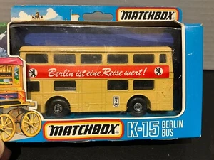 MATCHBOX SuperKings Berlin Bus K-15 NEW IN BOX "Berlin is worth a visit!"  - Picture 1 of 8