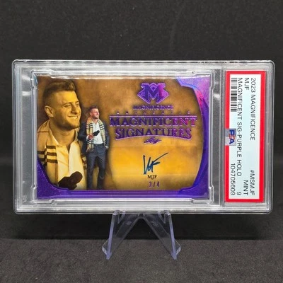 2023 Leaf Magnificence MJF Purple Signature Holo /4 #MSMJF PSA 9 - Image 1 of 2