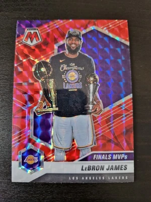Lebron James 2020-21 Panini Mosaic Basketball Card Reactive Red NBA - Image 1 of 3