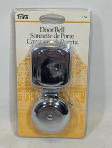 Timbre de puerta multiusos Trine Heath Zenith 172C tono PLATEADO nuevo con cable en vth NOS 2,5" - Imagen 1 de 3