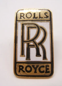 Vintage Rolls Royce Anstecknadel goldfarben emailliert - Bild 1 von 2