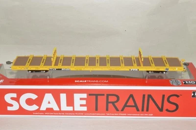 HO scaletrains TTX TTJX Trailer Train F68BH 68' flat car train FINGER RACK - Image 1 of 2