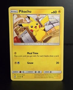 Pokémon TCG - PIKACHU - 55/236 - SUN & MOON: UNIFIED MINDS (2019) - MP/LP - Picture 1 of 4