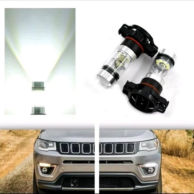 COPPIA LUCI DIURNE DRL LED PSX24W CANBUS JEEP COMPASS MK2 6000K 100% NO ERROR - Bild 1 von 4