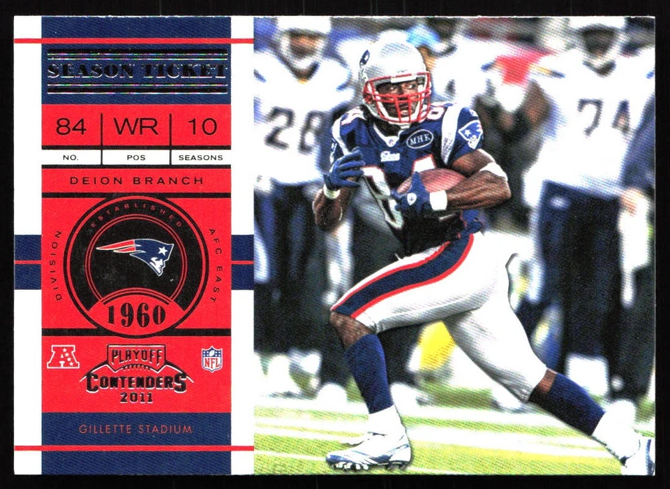 2011 Playoff Contenders #8 Deion Branch - Image 1 of 2