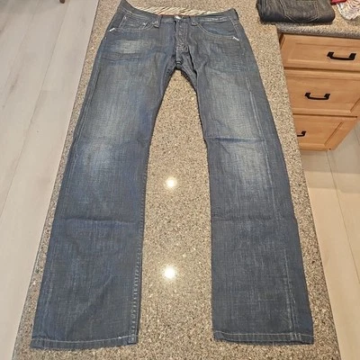 Jeans We Are Replay Denim Mujer Azul W32 L34 Marcello Rumania Envejecido Euro Foto 1 de 4