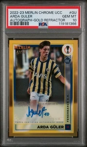 2022-23 Topps Merlin Chrome UCC ARDA GULER AUTO GOLD REFRACTOR /50 PSA 10 #GU - Bild 1 von 3
