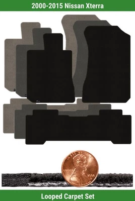 定制经典环形地毯垫套装适用于 2000 - 2015 年日产 Xterra (3 件) #10ZY — 第 1/4 张图片