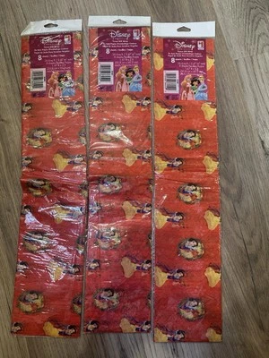Tissue Gift Wrap Paper Disney Snow White 3 Pack With 8 Sheets Each - Image 1 of 3