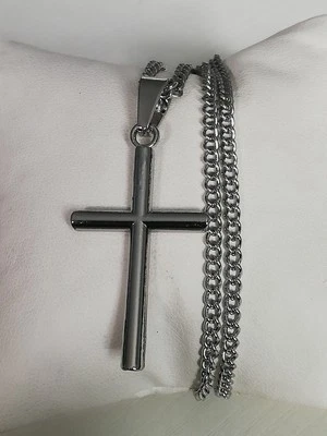 Colgante Cruz Titanio Acero Inoxidable 316L Nuevo Foto 1 de 4