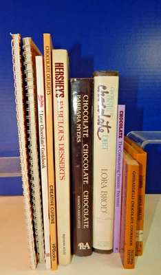 10 Vintage Cookbooks Chocolate, Cookies Candies Baking Desserts Mrs Fields lot - Image 1 of 4