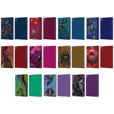 OFFICIAL DAVID LOZEAU COLOURFUL GRUNGE LEATHER BOOK WALLET CASE FOR APPLE iPAD - Image 1 of 4