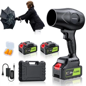980,000 RPM Cordless Leaf Blower - 21V Electric Handheld Leaf Blower with 2×4... - Picture 1 of 7