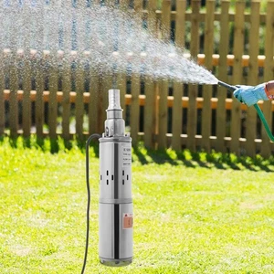 Bomba de agua solar de 1,2 m³/h Bomba sumergible de pozo profundo de CC de acero inoxidable 180 W - Imagen 1 de 24