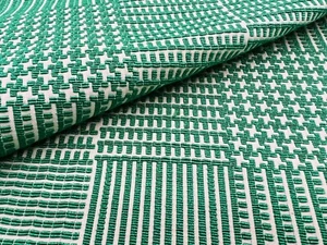 Gaston y Daniela Green Plaid Check Weave Uphol Fabric - Blixen / Verde 4.25 yds - Picture 1 of 5