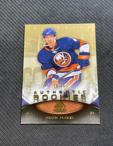 2010-11 UPPER DECK SP GAME USED MARK FLOOD AUTHENTIC ROOKIE GOLD #ed 18/50