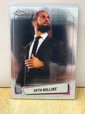 2021 TOPPS CHROME WWE #68 SETH ROLLINS wrestling card - Image 1 of 2
