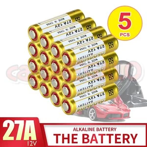 5x 27A 12V MN27 LR27 A27 L828 V27GA Alkaline Battery Garage Car Remote Alarm - Picture 1 of 8