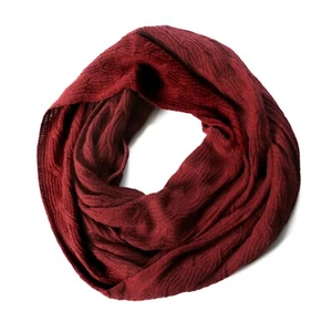 Infinity 100% Baby Alpaka Strickschal - Halstuch für Damen - Burgund - Bild 1 von 4