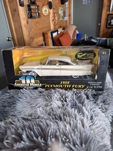 1:18 Scale Limited Edition Die Cast Metal Highly Detailed 1958 Plymouth Fury - Picture 1 of 7