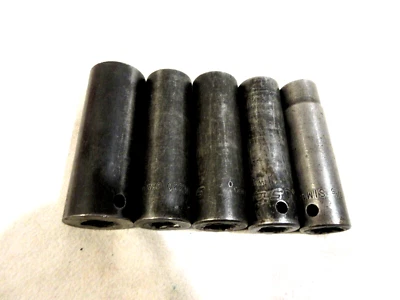 5-Snap-On 1/2dr Deep Well Impact Sockets SIM260, 220 (2), 200, 180 - Image 1 of 4