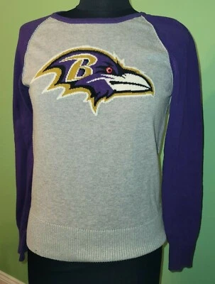 Baltimore Ravens NFL Touch by Alyssa Milano Pullover Sweater M Womens Knit - Image 1 of 4