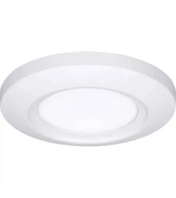 Progress Lighting Emblem 5-1/2 in. Slim-Line White Low Profile LED Flush -New - Image 1 of 4
