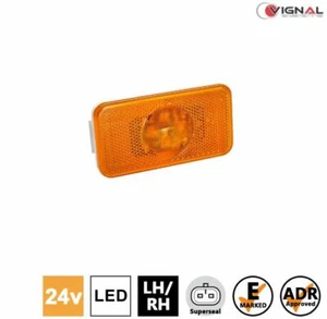 Vignal SMD00 LED SIDE MARKER Leuchte Lampe (weißes Gehäuse) mit REFLEKTOR Superseal 24V - Bild 1 von 4