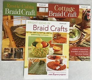 Menge 3 Bayview BraidCraft rustikale Kabine Zopf Handwerk, helle Ideen in Zopf Handwerk - Bild 1 von 10