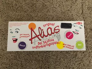 Original Alias Board and Word Game - Swedish - Played Rarely - Mostly Sealed - Picture 1 of 4