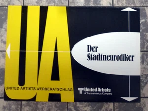 STADTNEUROTIKER / Annie Hall * WERBERATSCHLAG Campaign Book ´77 WOODY ALLEN - Imagen 1 de 2
