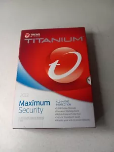 Trend Micro Titanium 2013 Maximum Security Social Networking Safety Parental - Picture 1 of 2