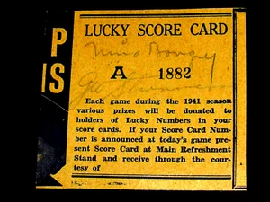 SNUFFY STIRNWEISS 1945 BATTING CHAMP YANKEES SIGNED AUTO VTG CUT DEC 1958 JSA - Picture 1 of 3
