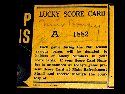 SNUFFY STIRNWEISS 1945 BATTING CHAMP YANKEES SIGNED AUTO VTG CUT DEC 1958 JSA - Image 1 of 3