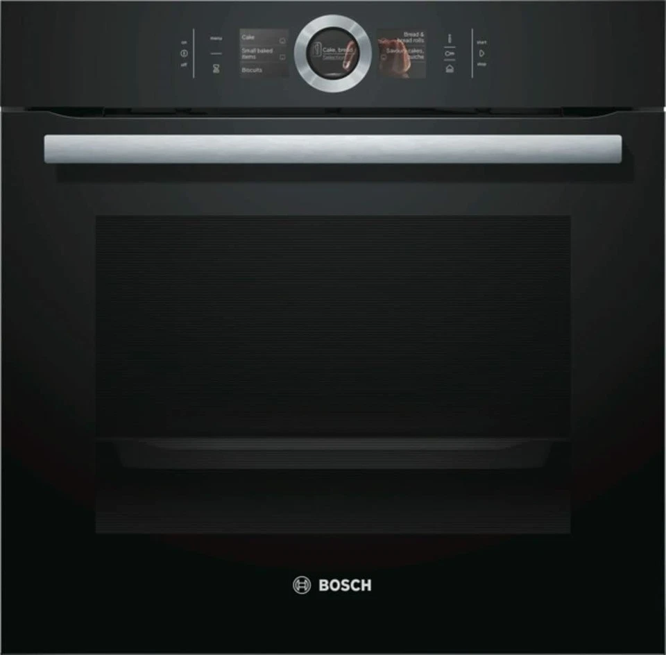 Bosch HSG636BB1 Serie 8 Backofen Elektro 4D Heißluft / Dampfbackofen, schwarz, A - Bild 1 von 2