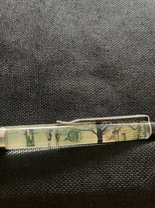 Vtg Valley Forge Encampment Floaty Pen Snow Soldiers Cannon Trees Cabin Black - Picture 1 of 7