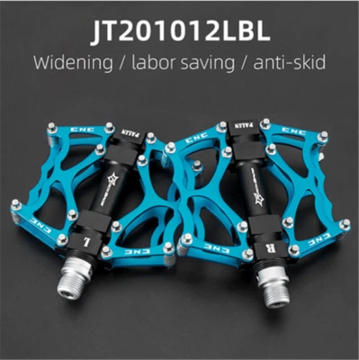 ROCKBROS 9/16" MTB Road Bike Anti-slip Pedals Sealed Bearings Ultralight Pedals  - Image 1 of 4